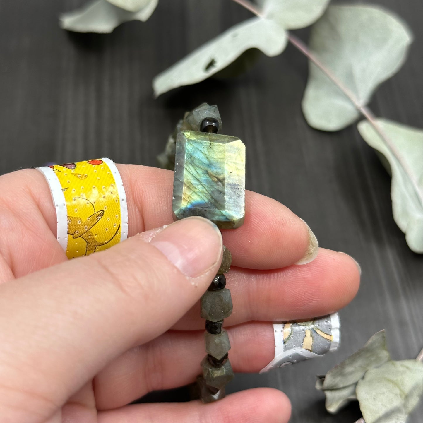 Labradorite and Golden Obsidian bracelet