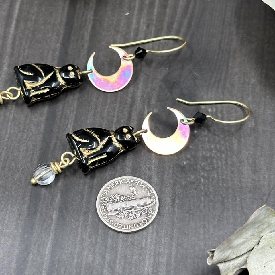 Moonlit Cats Earrings