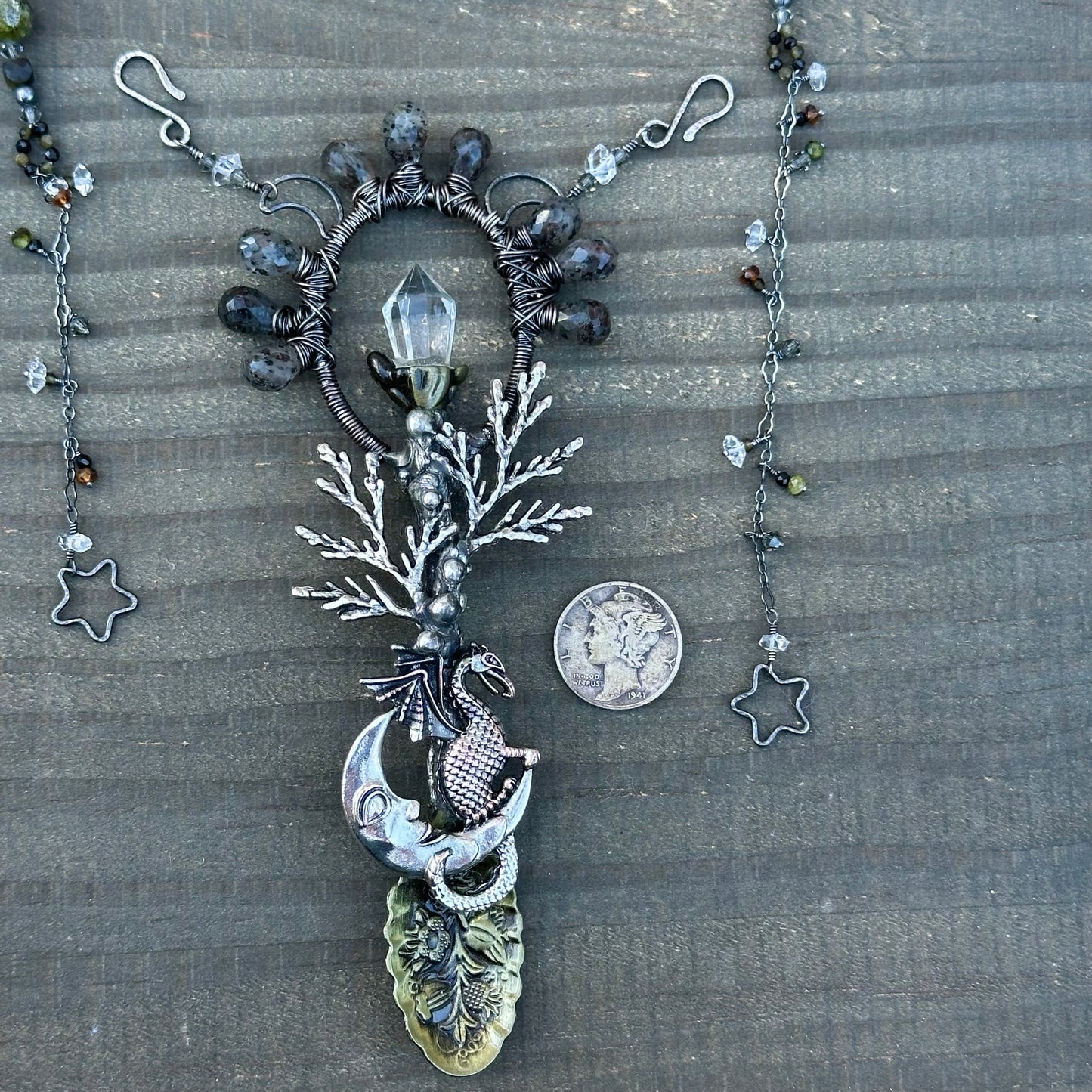 Celestial Dragon Pendant, Necklace, and Showpiece