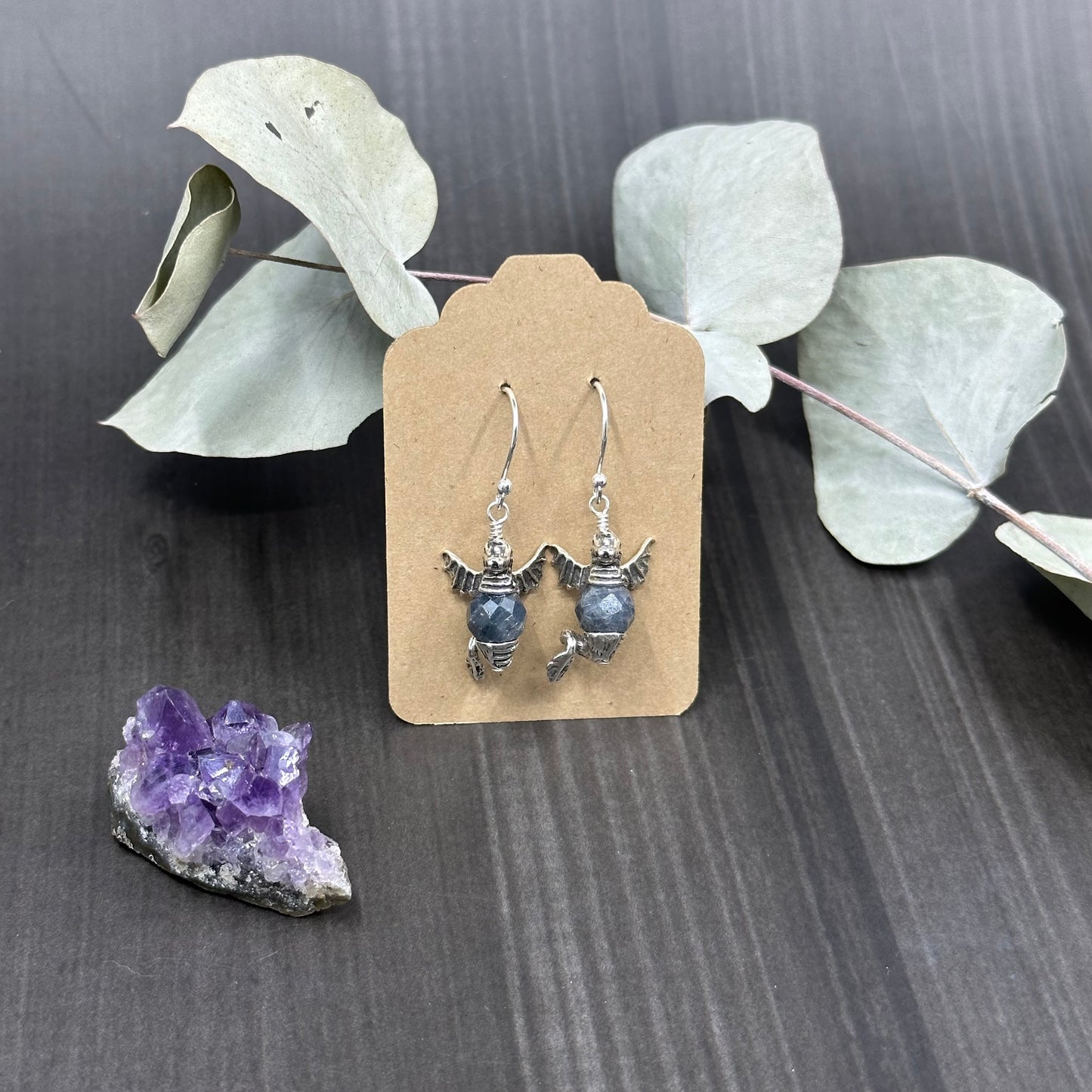 Sapphire Dragon Earrings
