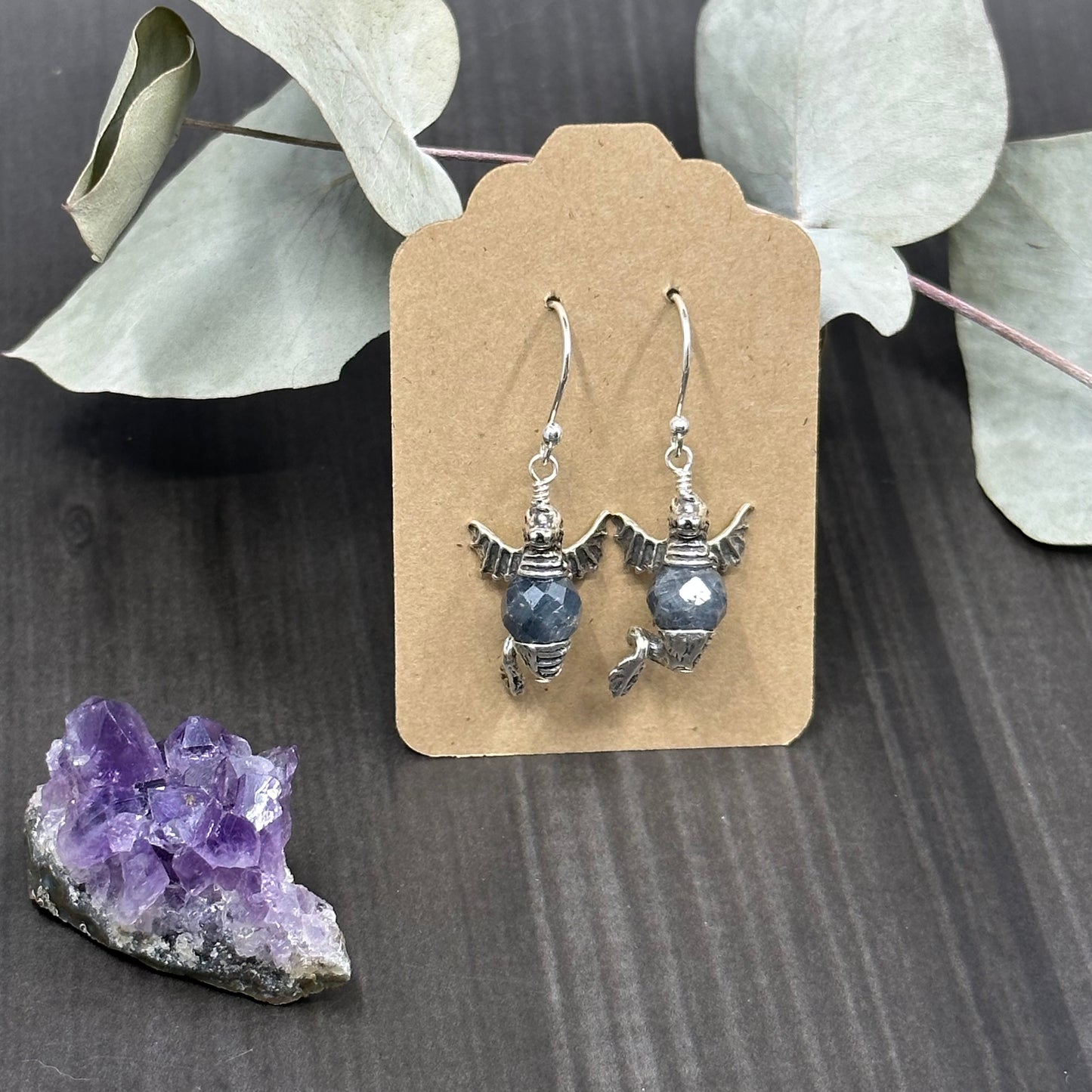 Sapphire Dragon Earrings