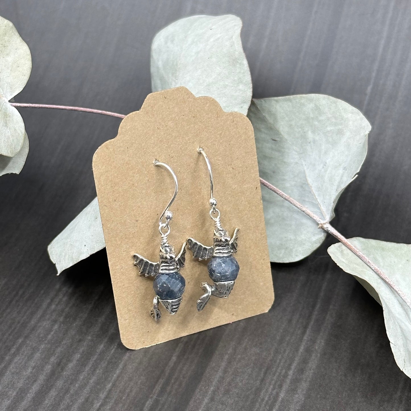Sapphire Dragon Earrings