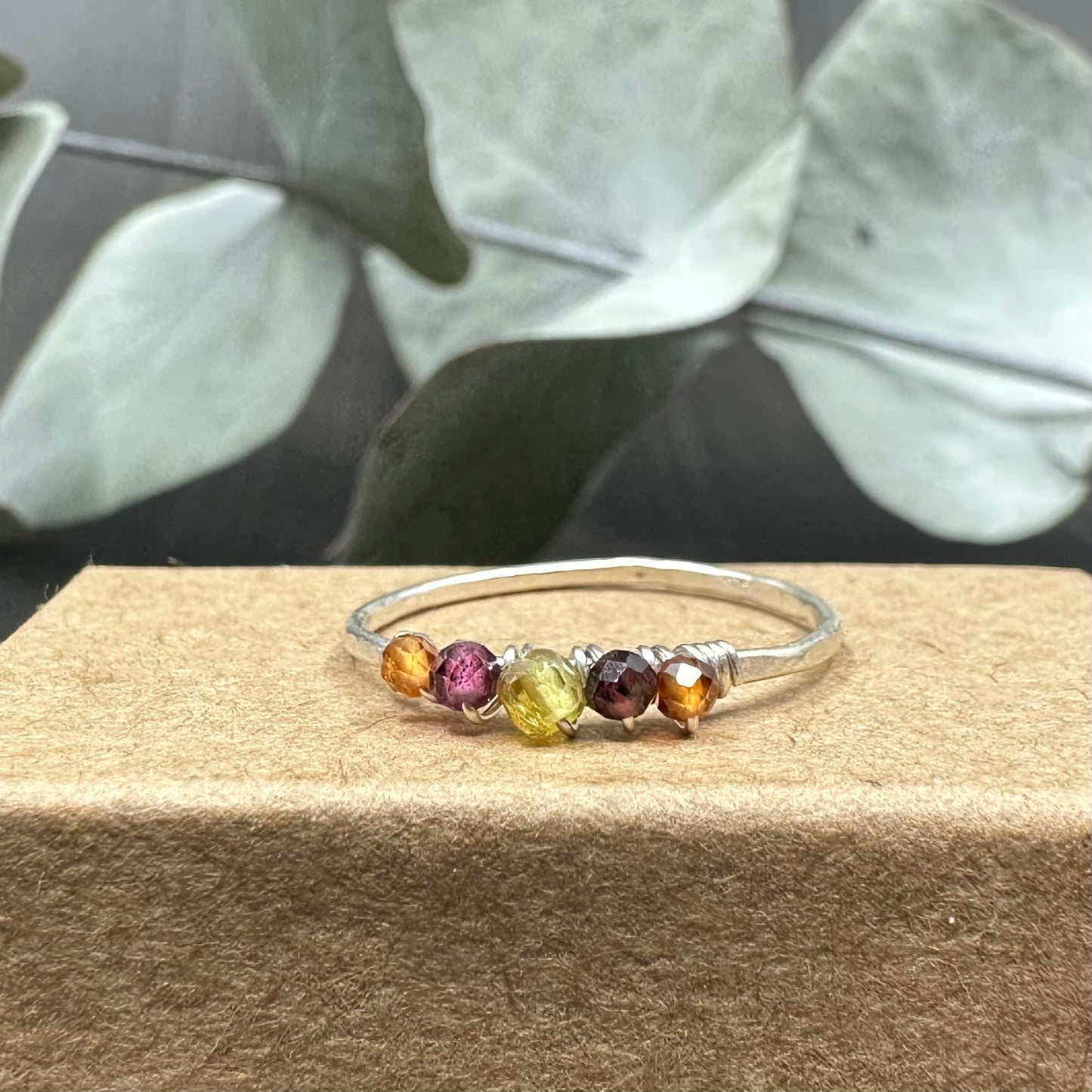 January Birthstone Stacking Rings - Made To Order