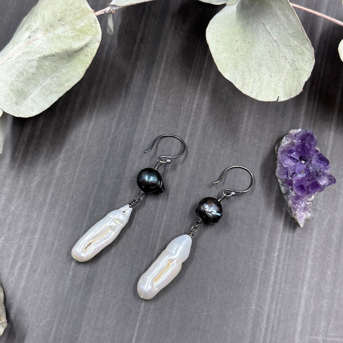 Sterling Silver and Pearl Earrings