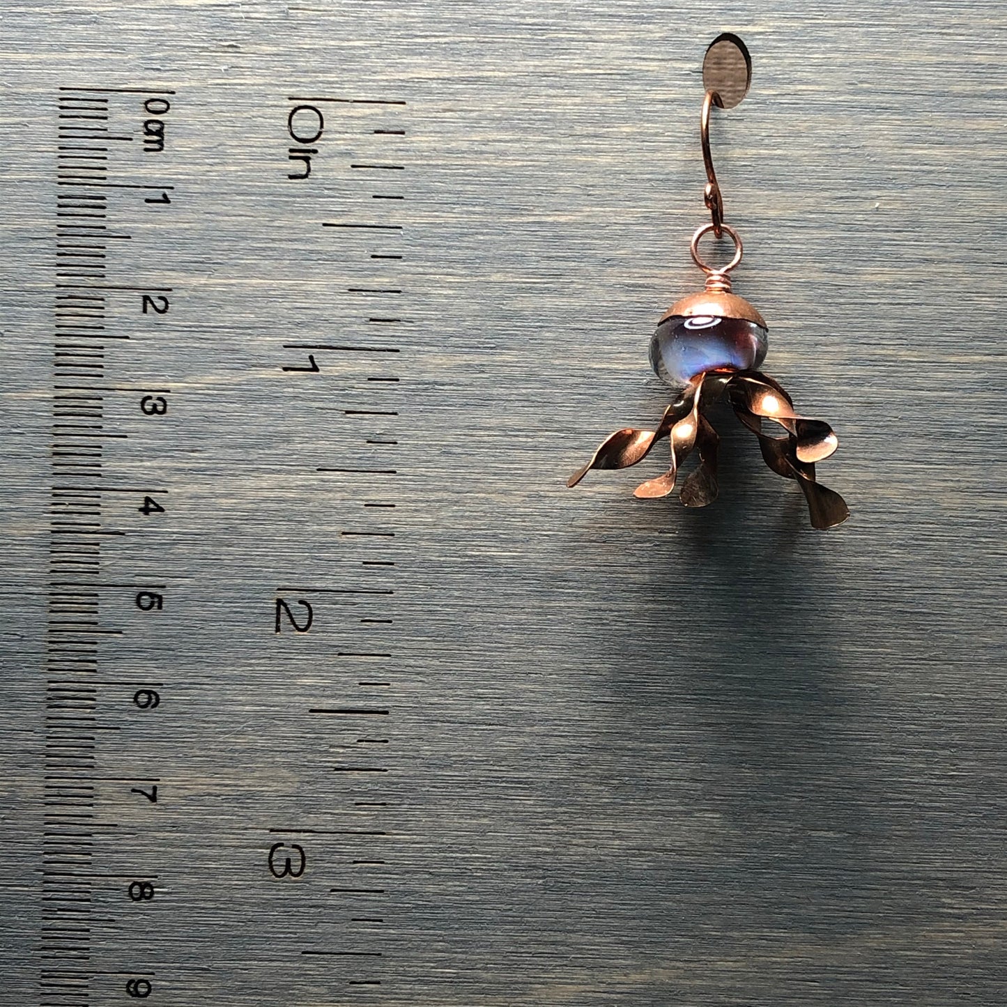 Copper Jellyfish earrings