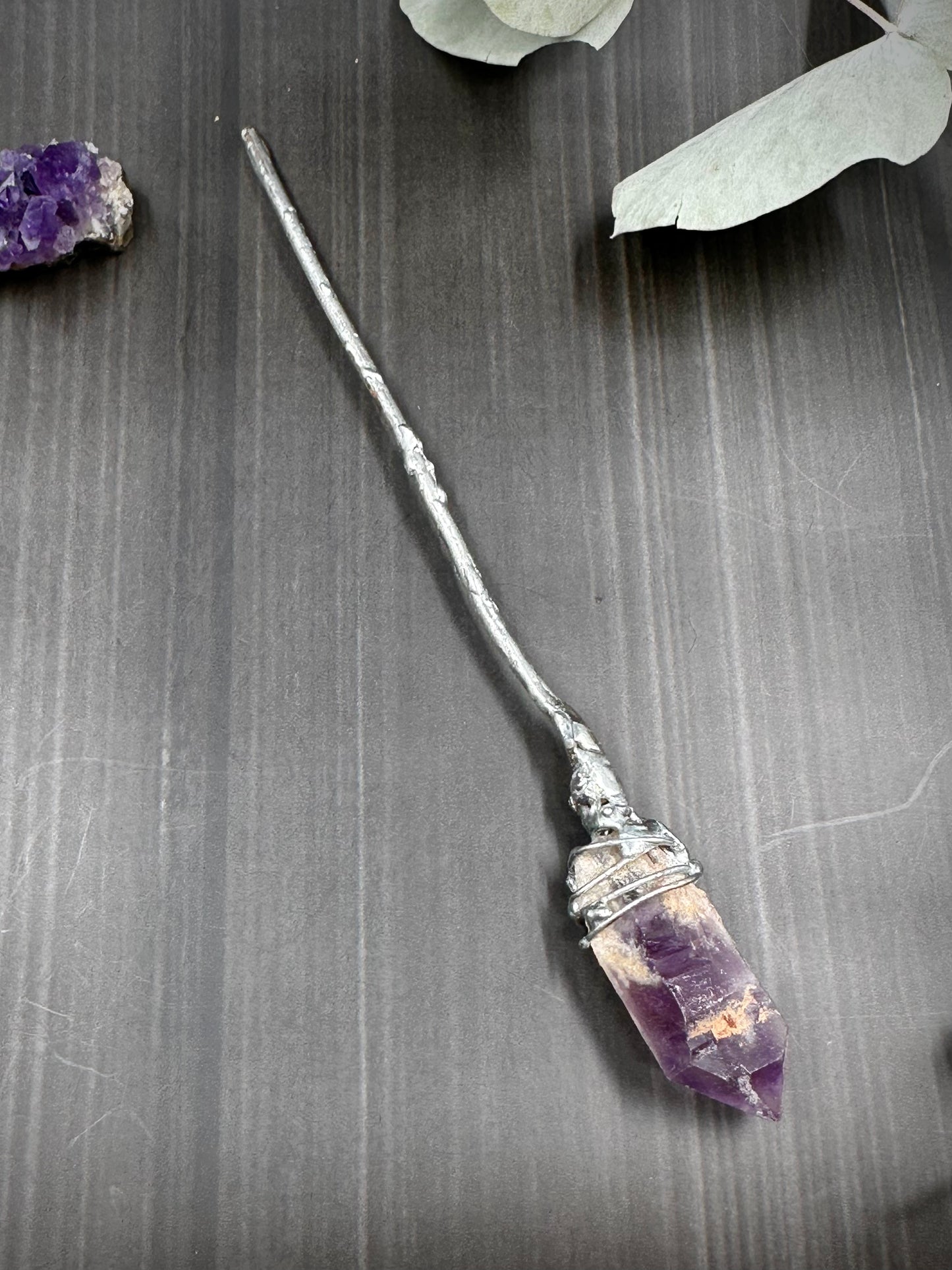 Amethyst Hair Stick