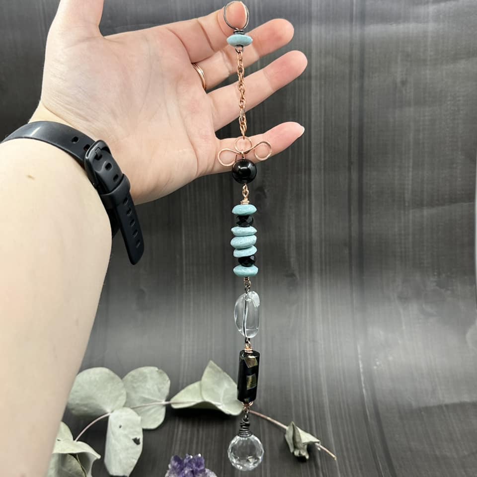 Copper, Quartz, and Glass Sun Catcher