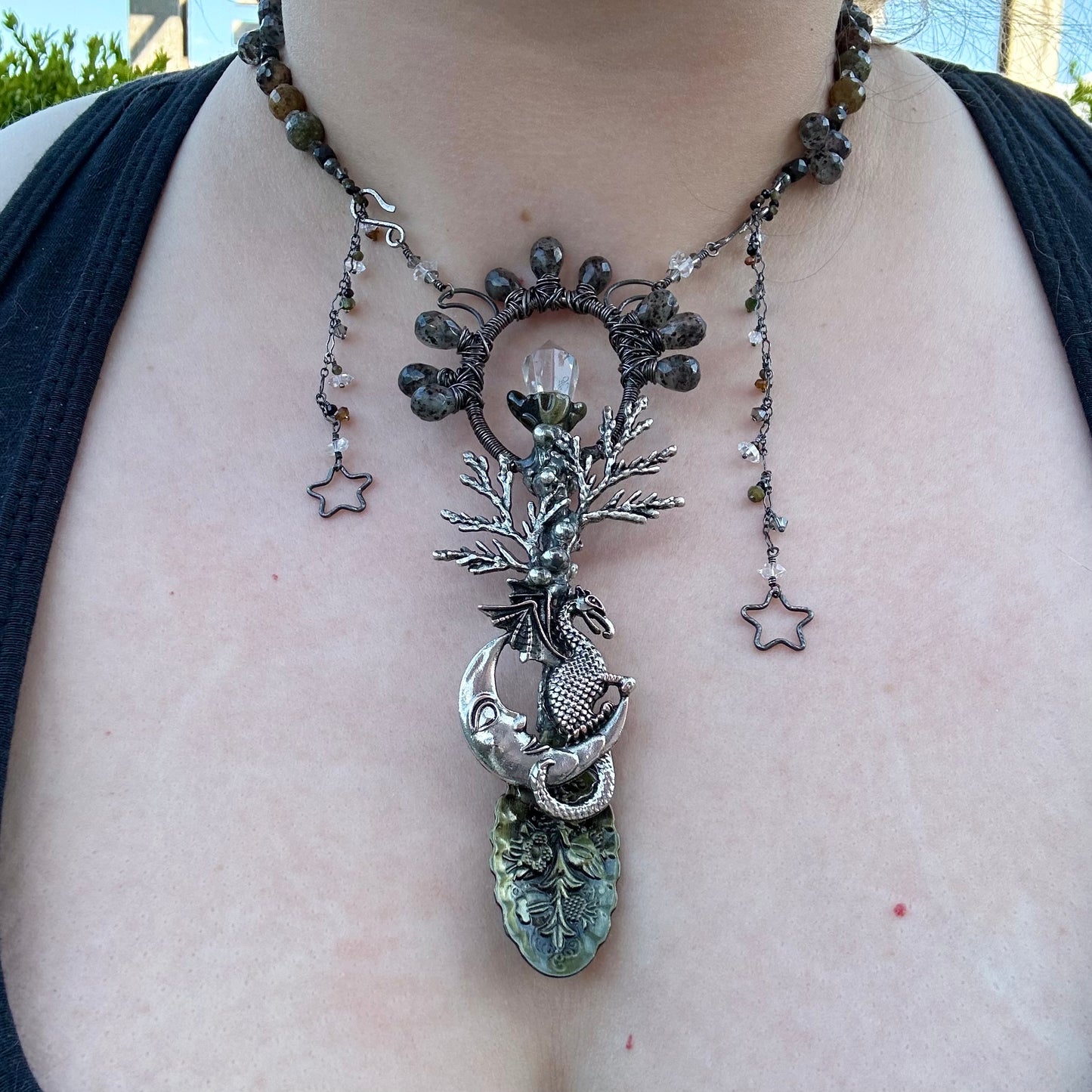 Celestial Dragon Pendant, Necklace, and Showpiece