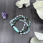 Load image into Gallery viewer, 7&quot; Tree Strand Stretch bracelet with Emerald, Moonstone, and Amazonite
