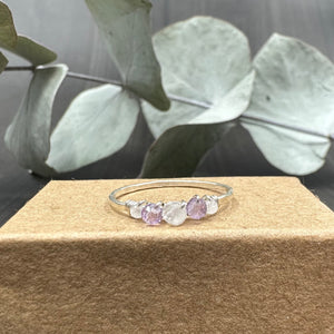 February Birthstone Stacking Rings - Made To Order