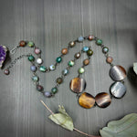 Load image into Gallery viewer, Indian Agate and Bone Necklace
