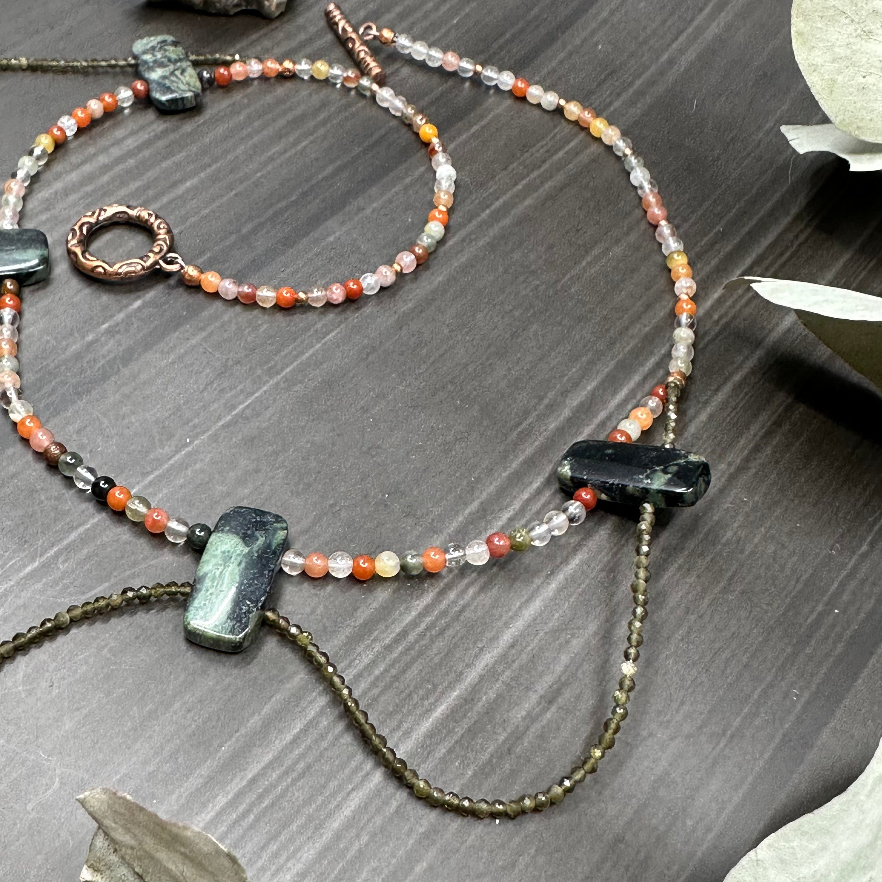 Wavy Gem Necklace