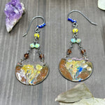 Load image into Gallery viewer, Artisan Enamel with crystals and Lapis

