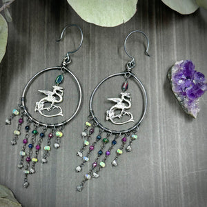 Dragon Hoard Silver Earrings