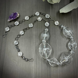Blown Glass, Quartz, and Labradorite