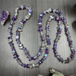 Load image into Gallery viewer, Amethyst, Labradorite, and Tanzanite magnetic convertible piece
