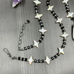 Load image into Gallery viewer, Pearl and Black Spinel Necklace
