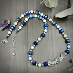 Load image into Gallery viewer, Luxurious AAA Kyanite, Ethiopian Faceted Opals, and Pearls necklace
