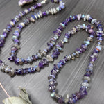 Load image into Gallery viewer, Amethyst, Labradorite, and Tanzanite magnetic convertible piece
