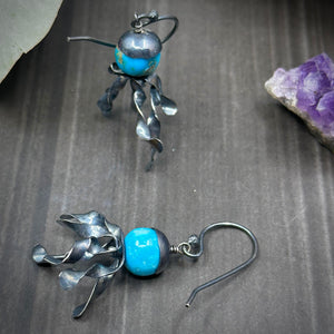 Turquoise Jellyfish Earrings