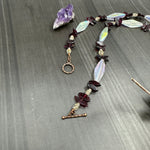 Load image into Gallery viewer, Garnet, Czech Glass, and Laguna Lace Agate
