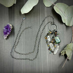 Load image into Gallery viewer, Mixed Gem Dangle Necklace

