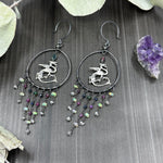 Load image into Gallery viewer, Dragon Hoard Silver Earrings
