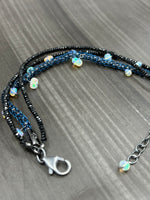 Load image into Gallery viewer, Opal, Spinel, and Silversilk bracelet &quot;Wait for Me&quot;
