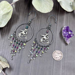 Load image into Gallery viewer, Dragon Hoard Silver Earrings
