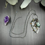 Load image into Gallery viewer, Mixed Gem Dangle Necklace
