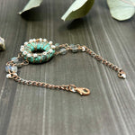 Load image into Gallery viewer, 6.5&quot; Copper, Labradorite, and Seed Bead Bracelet
