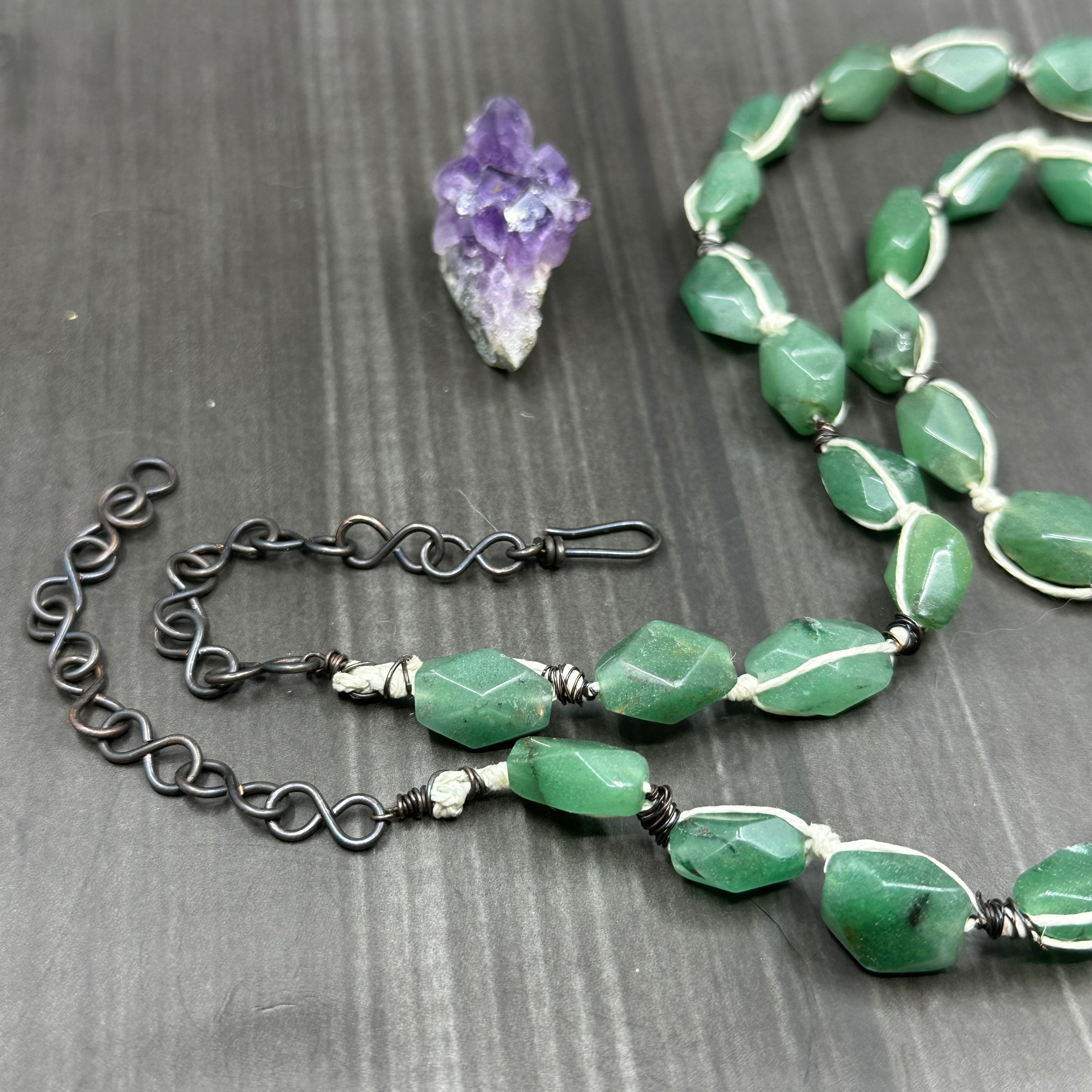 Indian Agate Goddess Necklace