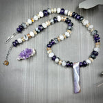 Load image into Gallery viewer, Amethyst, Topaz, and Quartz Necklace
