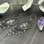Load image into Gallery viewer, Dragon Hoard Silver Earrings

