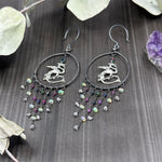 Load image into Gallery viewer, Dragon Hoard Silver Earrings
