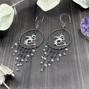 Dragon Hoard Silver Earrings