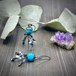 Load image into Gallery viewer, Turquoise Jellyfish Earrings
