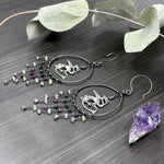 Load image into Gallery viewer, Dragon Hoard Silver Earrings
