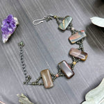 Load image into Gallery viewer, Red Creek Jasper, Pyrite, and Mixed Quartz Bracelet
